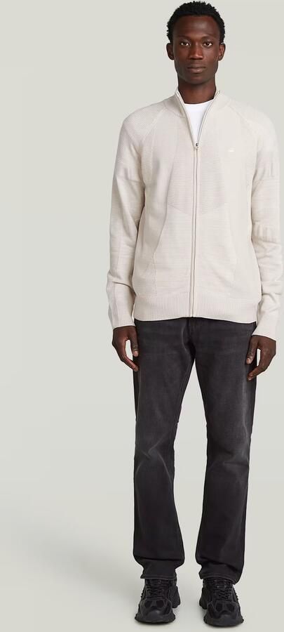 G-Star RAW 3D Biker Full Zip Gebreide Trui Meerkleurig Heren - Foto 6