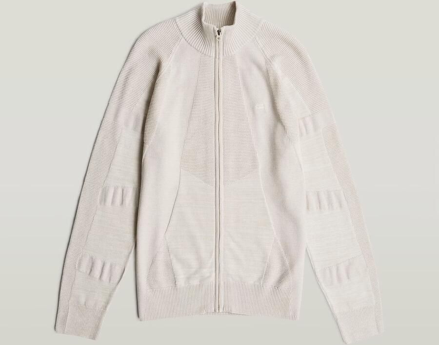 G-Star RAW 3D Biker Full Zip Gebreide Trui Meerkleurig Heren - Foto 5