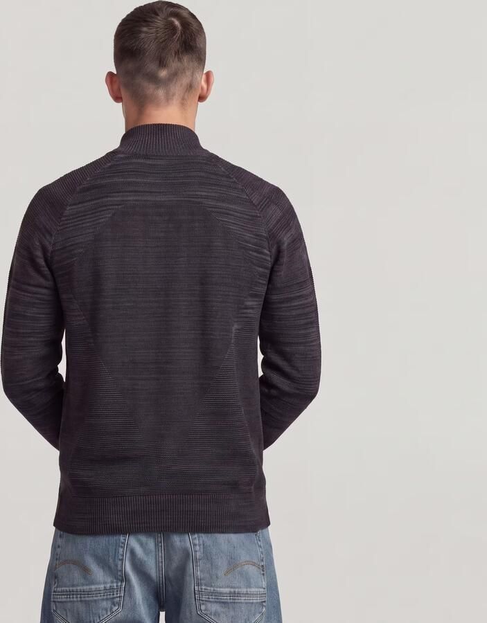 G-Star RAW 3D Biker Full Zip Gebreide Trui Meerkleurig Heren - Foto 4
