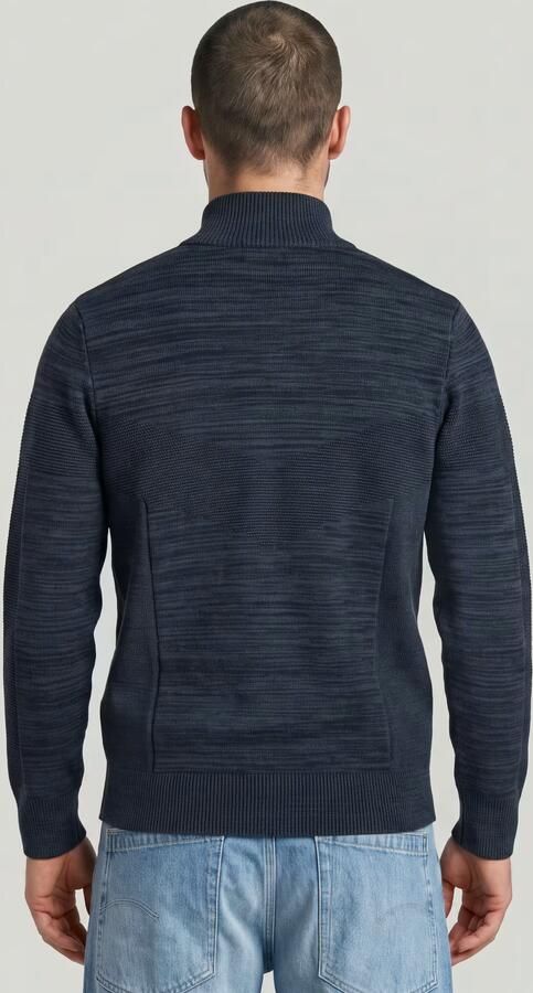 G-Star RAW 3D Biker Full Zip Gebreide Trui Meerkleurig Heren - Foto 6