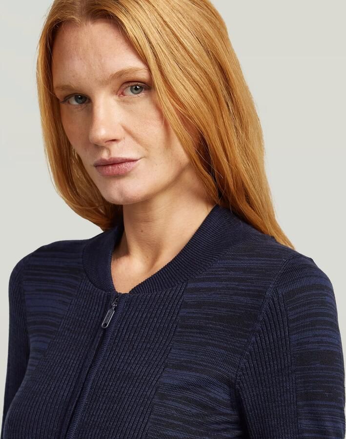 G-Star RAW 3D Biker Full Zip Slim Gebreide Trui Meerkleurig Dames - Foto 4