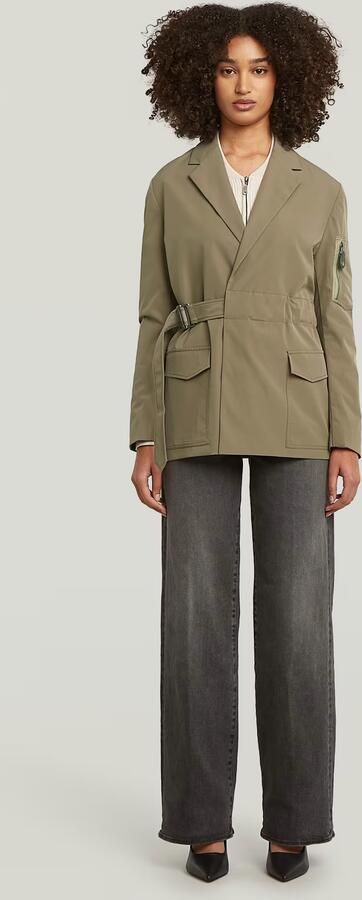 G-Star RAW 3D Biker Full Zip Slim Gebreide Trui Meerkleurig Dames - Foto 6