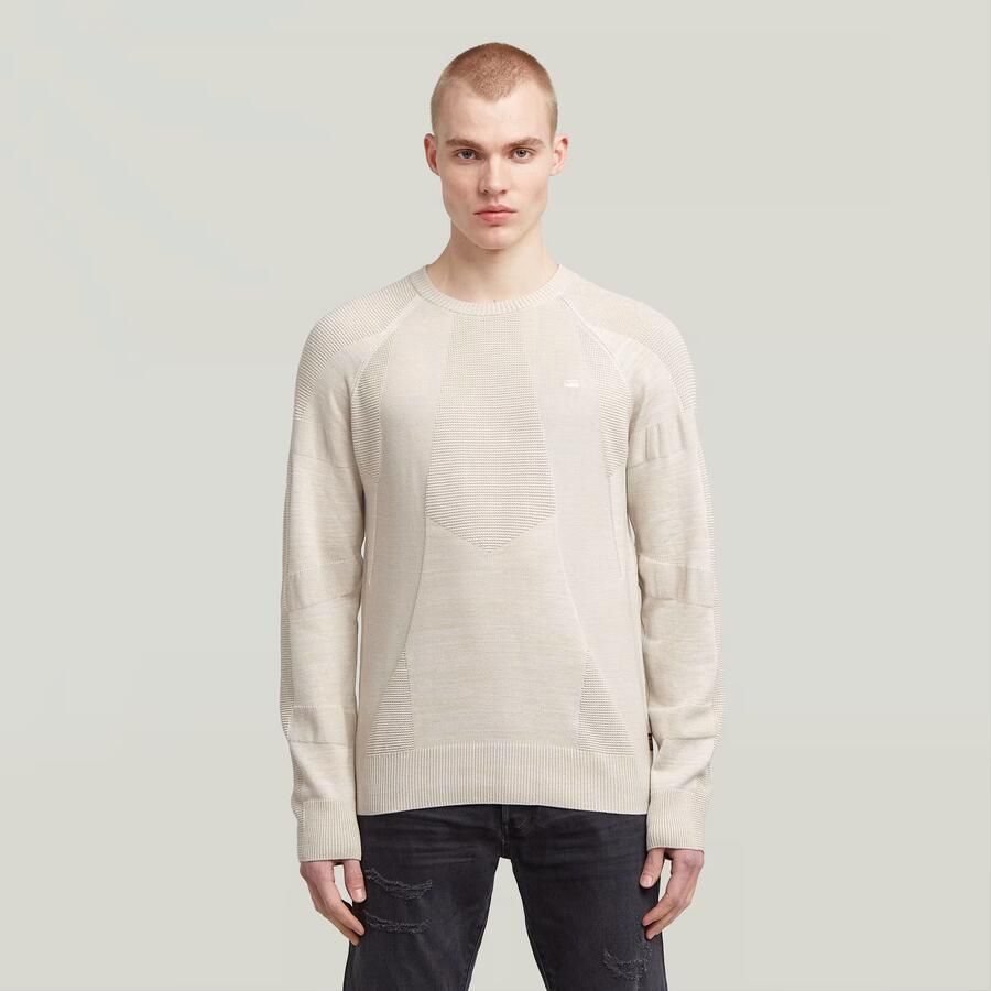 G-Star Raw Gebreide pullover met logostitching en ronde hals - Foto 7