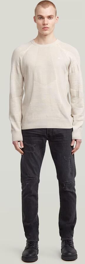G-Star Raw Gebreide pullover met logostitching en ronde hals - Foto 6