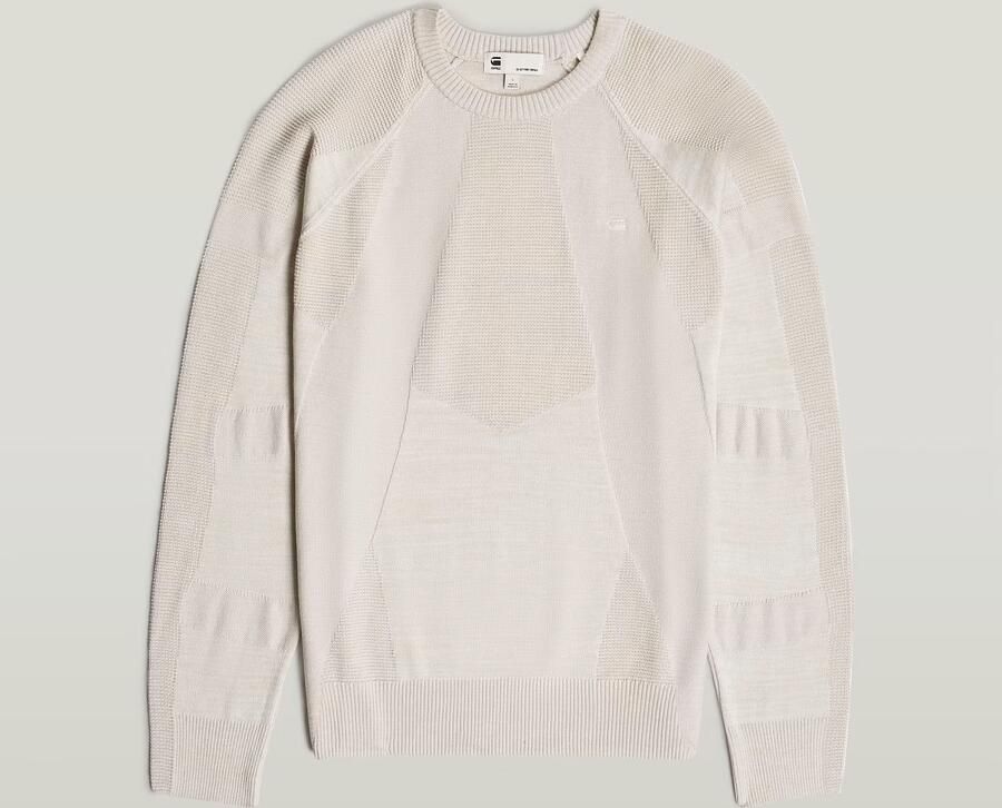G-Star Raw Gebreide pullover met logostitching en ronde hals - Foto 4