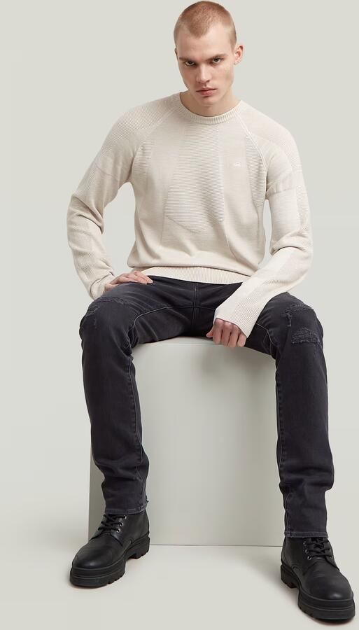 G-Star Raw Gebreide pullover met logostitching en ronde hals - Foto 5