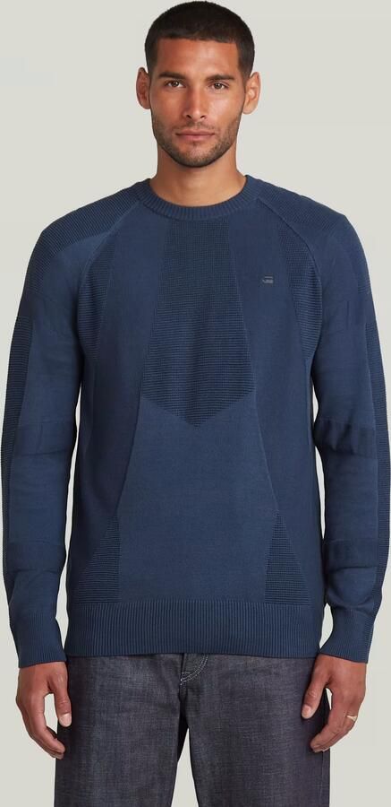 G-Star Raw Gebreide pullover met logostitching en ronde hals - Foto 8