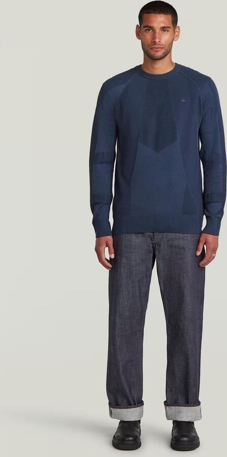 G-Star Raw Gebreide pullover met logostitching en ronde hals - Foto 6