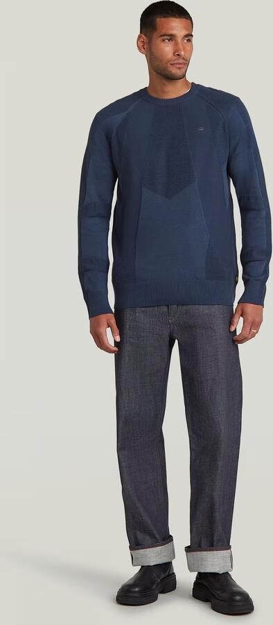G-Star Raw Gebreide pullover met logostitching en ronde hals - Foto 7