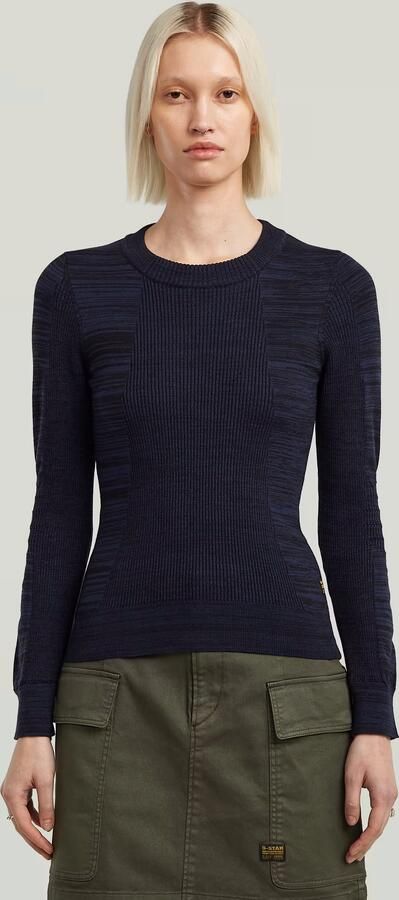 G-Star RAW 3D Biker Slim Gebreide Trui Meerkleurig Dames - Foto 8
