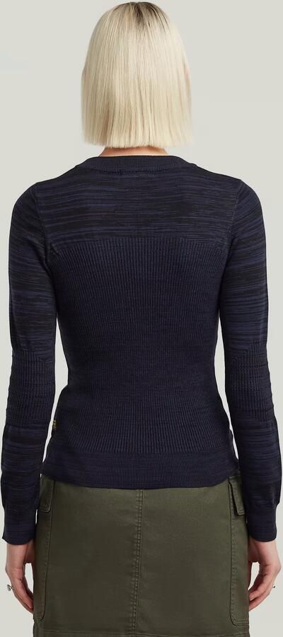 G-Star RAW 3D Biker Slim Gebreide Trui Meerkleurig Dames - Foto 7