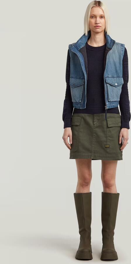 G-Star RAW 3D Biker Slim Gebreide Trui Meerkleurig Dames - Foto 6