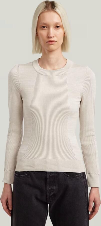 G-Star RAW 3D Biker Slim Gebreide Trui Meerkleurig Dames - Foto 6