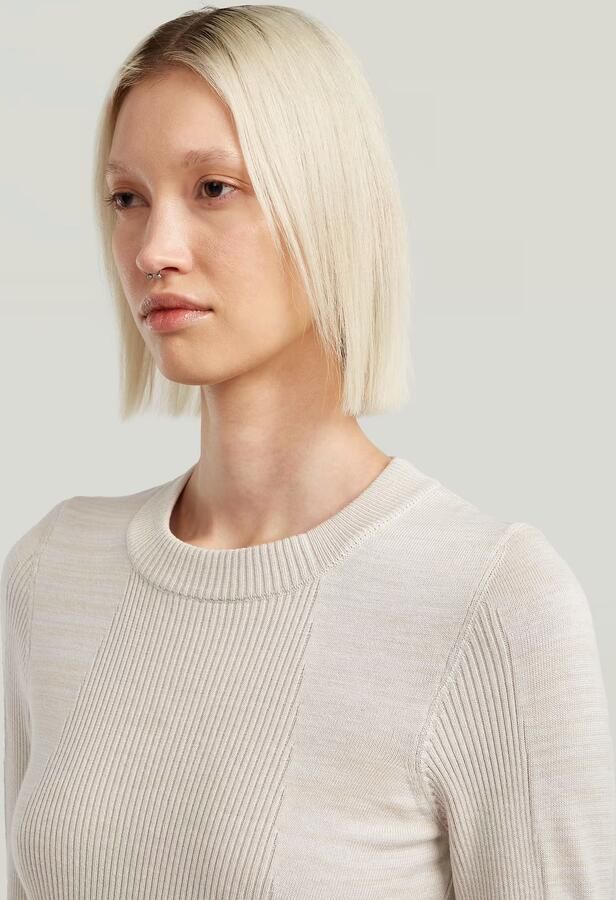 G-Star RAW 3D Biker Slim Gebreide Trui Meerkleurig Dames - Foto 4