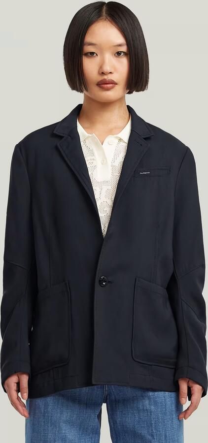 G-Star RAW 3D Boyfriend Blazer Donkerblauw Dames - Foto 7