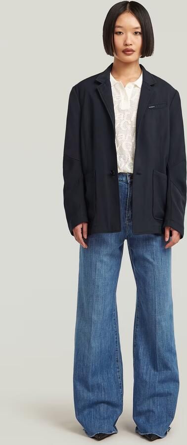 G-Star RAW 3D Boyfriend Blazer Donkerblauw Dames - Foto 6