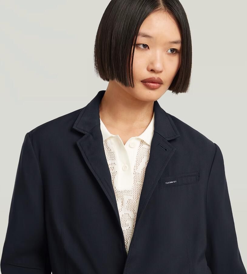 G-Star RAW 3D Boyfriend Blazer Donkerblauw Dames - Foto 2