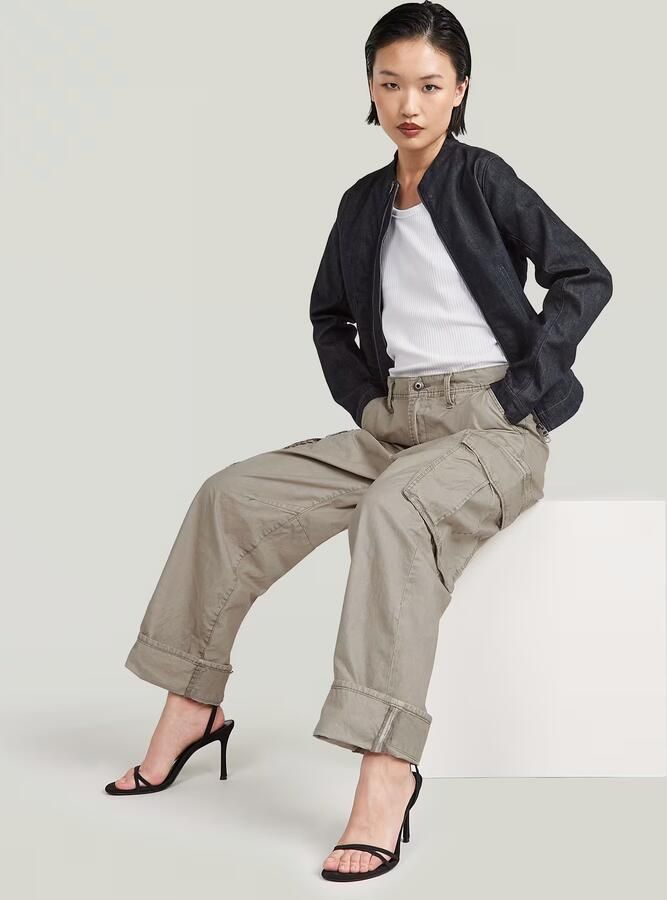 G-Star RAW 3D Boyfriend Cargobroek Beige Dames - Foto 7