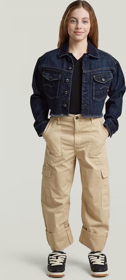 G-Star RAW 3D Boyfriend Cargobroek voor meisjes Beige meisjes - Foto 5