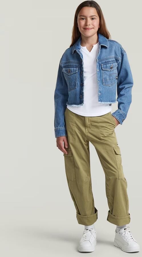 G-Star RAW 3D Boyfriend Cargobroek voor meisjes Groen meisjes - Foto 5