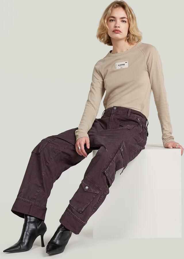 G-Star RAW 3D Boyfriend Multi Pocket Cargobroek Paars Dames - Foto 5