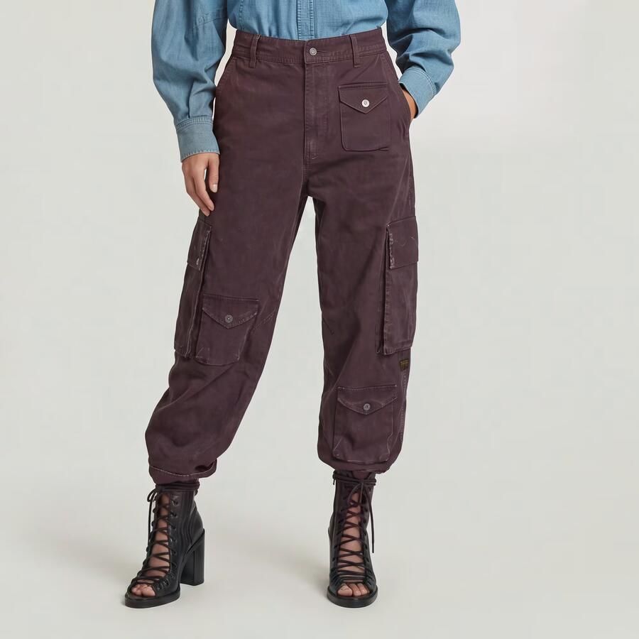 G-Star RAW 3D Boyfriend Multi Pocket Cargobroek Paars Dames - Foto 3