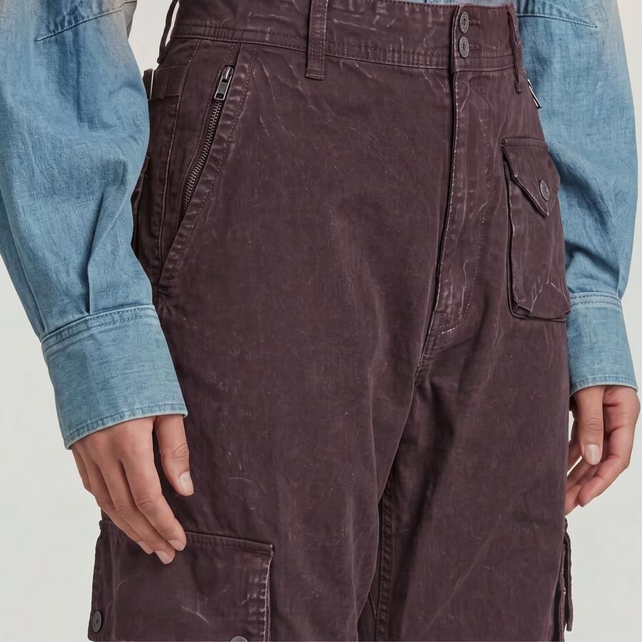G-Star RAW 3D Boyfriend Multi Pocket Cargobroek Paars Dames - Foto 4