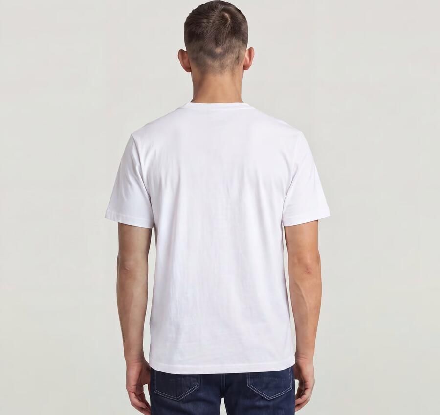 G-Star RAW 3D Embro Relaxed T-Shirt Wit Heren - Foto 4