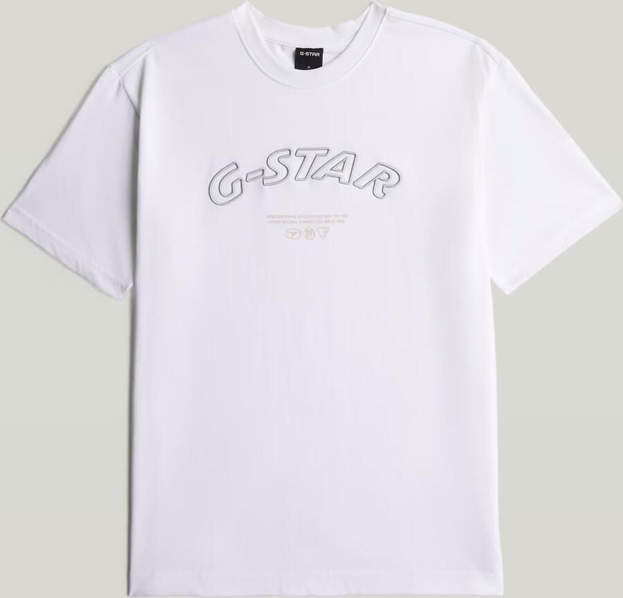 G-Star RAW 3D Embro Relaxed T-Shirt Wit Heren - Foto 3