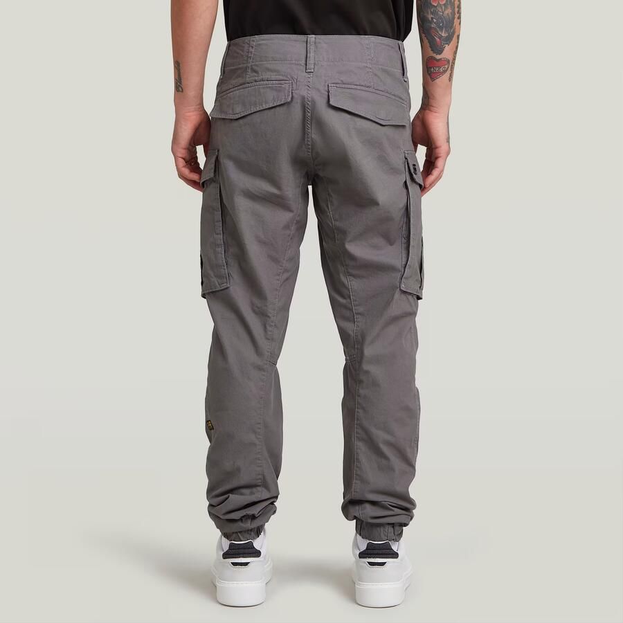 G-Star RAW 3D Regular Tapered Cuffed Cargobroek Grijs Heren