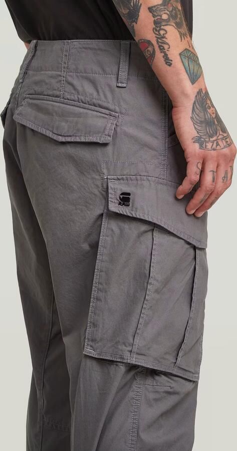 G-Star RAW 3D Regular Tapered Cuffed Cargobroek Grijs Heren - Foto 4