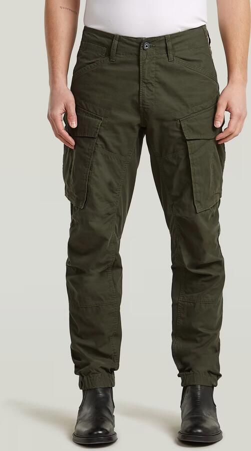 G-Star RAW 3D Regular Tapered Cuffed Cargobroek Groen Heren