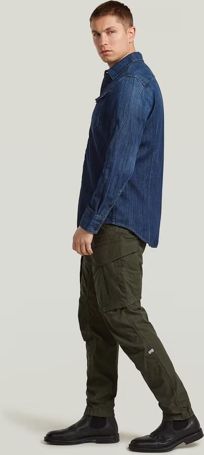 G-Star RAW 3D Regular Tapered Cuffed Cargobroek Groen Heren - Foto 6