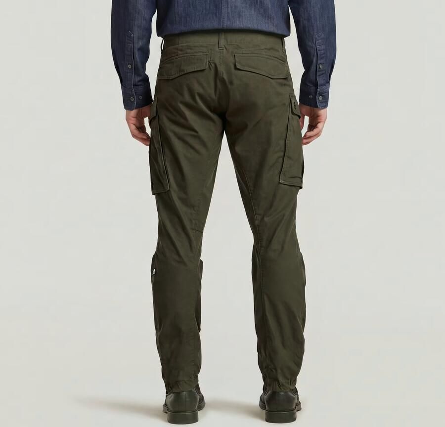 G-Star RAW 3D Regular Tapered Cuffed Cargobroek Groen Heren - Foto 4