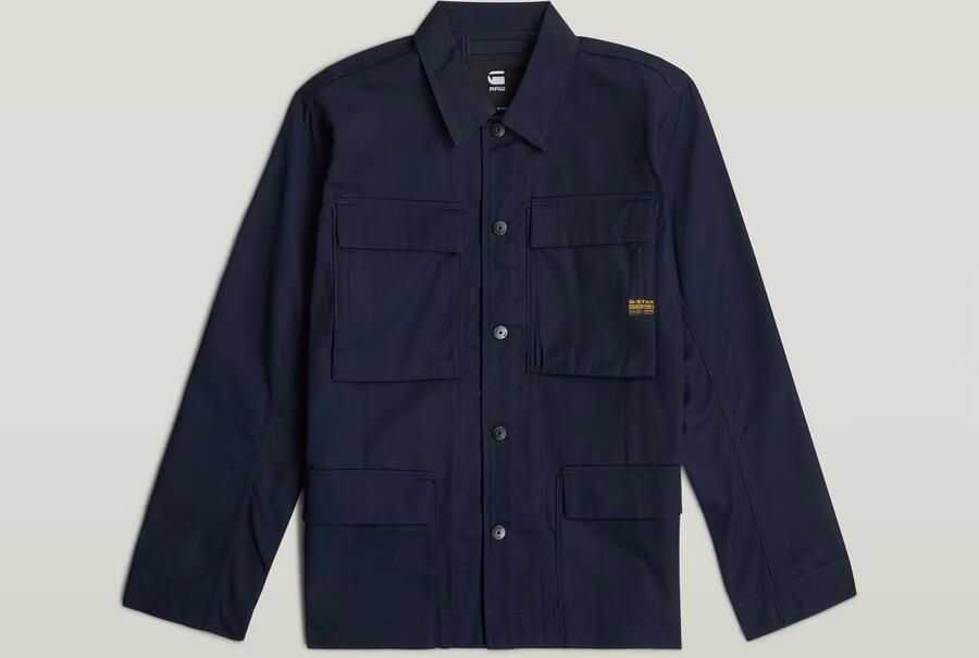 G-Star RAW 4 Pocket Overshirt Donkerblauw Heren - Foto 6