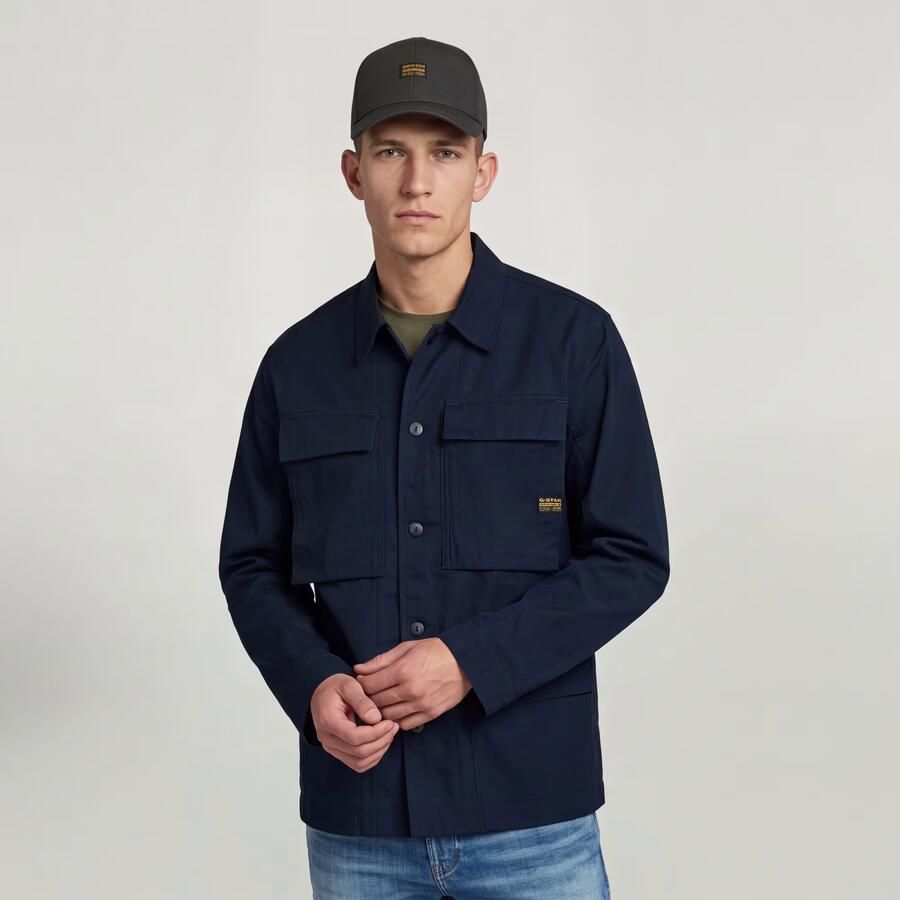 G-Star RAW 4 Pocket Overshirt Donkerblauw Heren - Foto 2