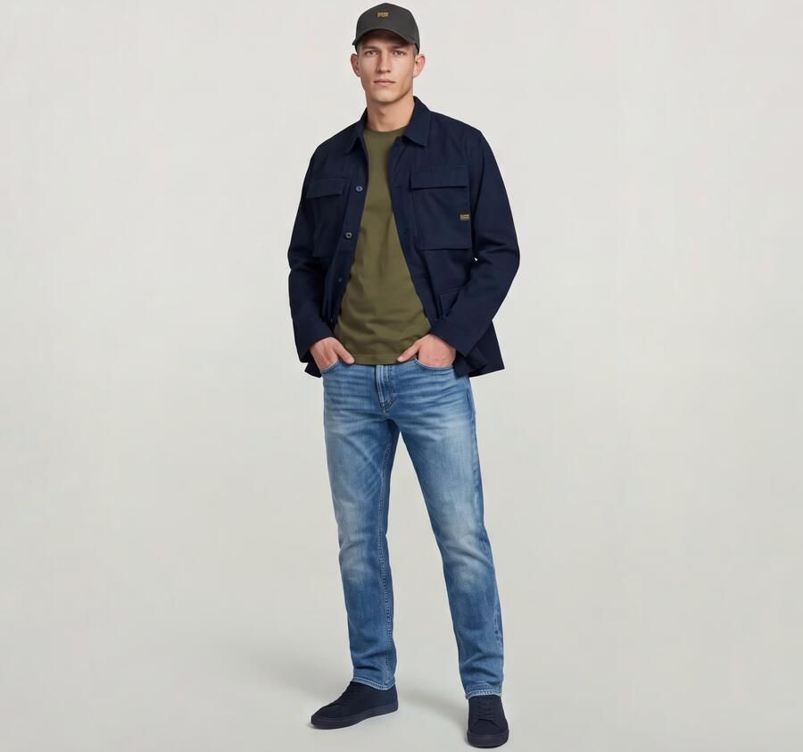 G-Star RAW 4 Pocket Overshirt Donkerblauw Heren - Foto 5