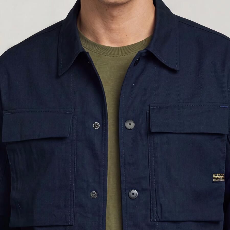 G-Star RAW 4 Pocket Overshirt Donkerblauw Heren - Foto 3