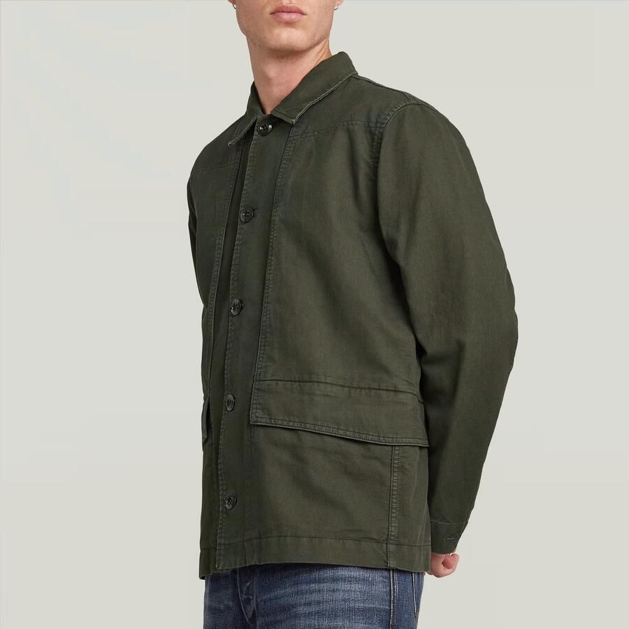 G-Star RAW 4 Pocket Overshirt Grijs Heren