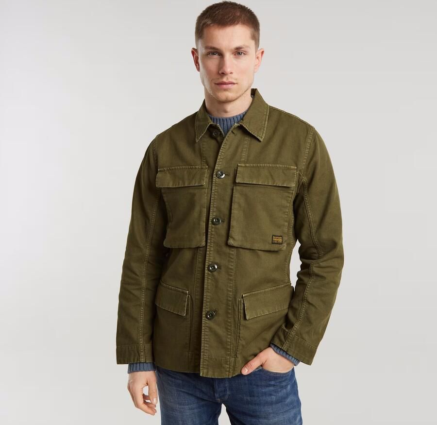 G-Star RAW 4 Pocket Overshirt Groen Heren - Foto 7