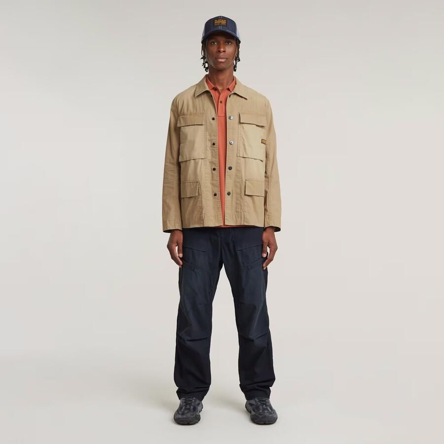 G-Star Raw Overhemdjack met klepzakken en labeldetail - Foto 3