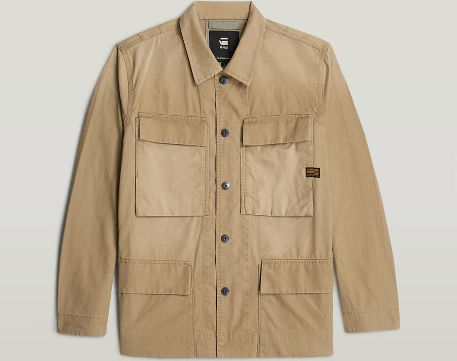 G-Star Raw Overhemdjack met klepzakken en labeldetail - Foto 7