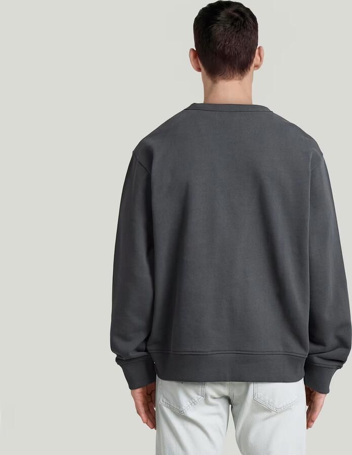 G-Star RAW 90s Logo Sweater Grijs Heren - Foto 5