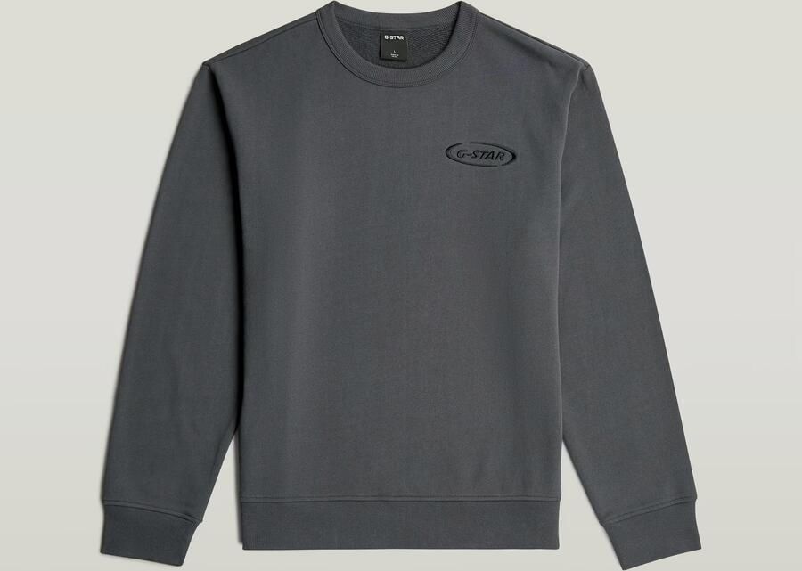 G-Star RAW 90s Logo Sweater Grijs Heren - Foto 6