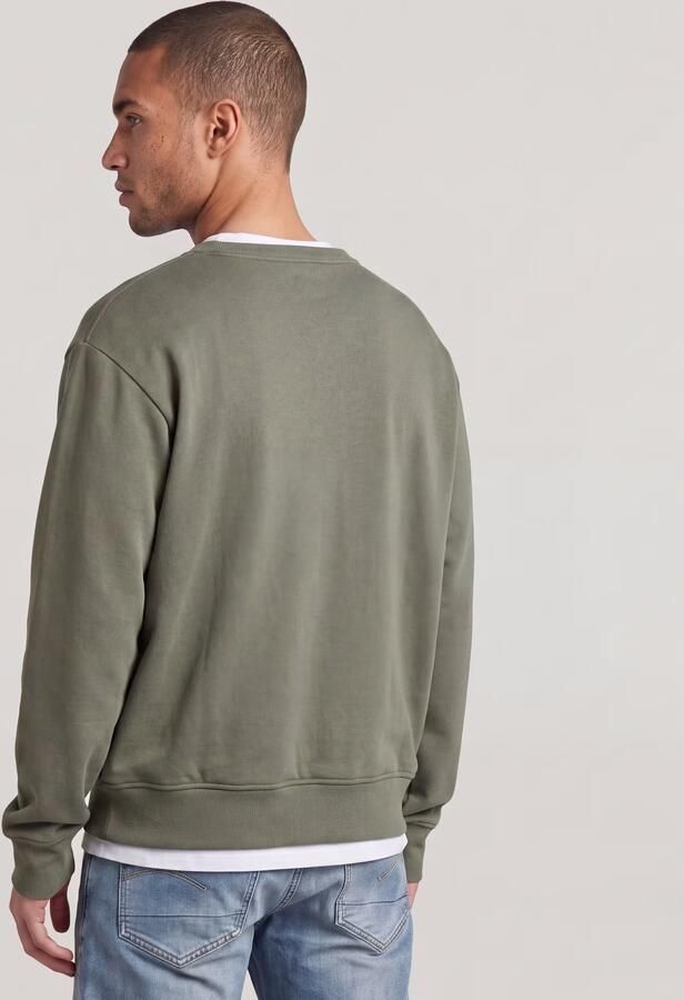 G-Star RAW 90s Logo Sweater Groen Heren - Foto 5