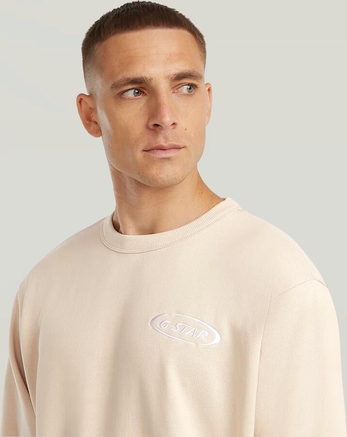 G-Star RAW 90s Logo Sweater Wit Heren - Foto 3