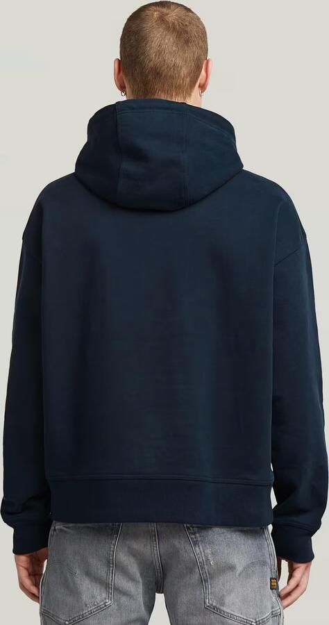 G-Star RAW A Line Loose Hoodie Donkerblauw Heren - Foto 6