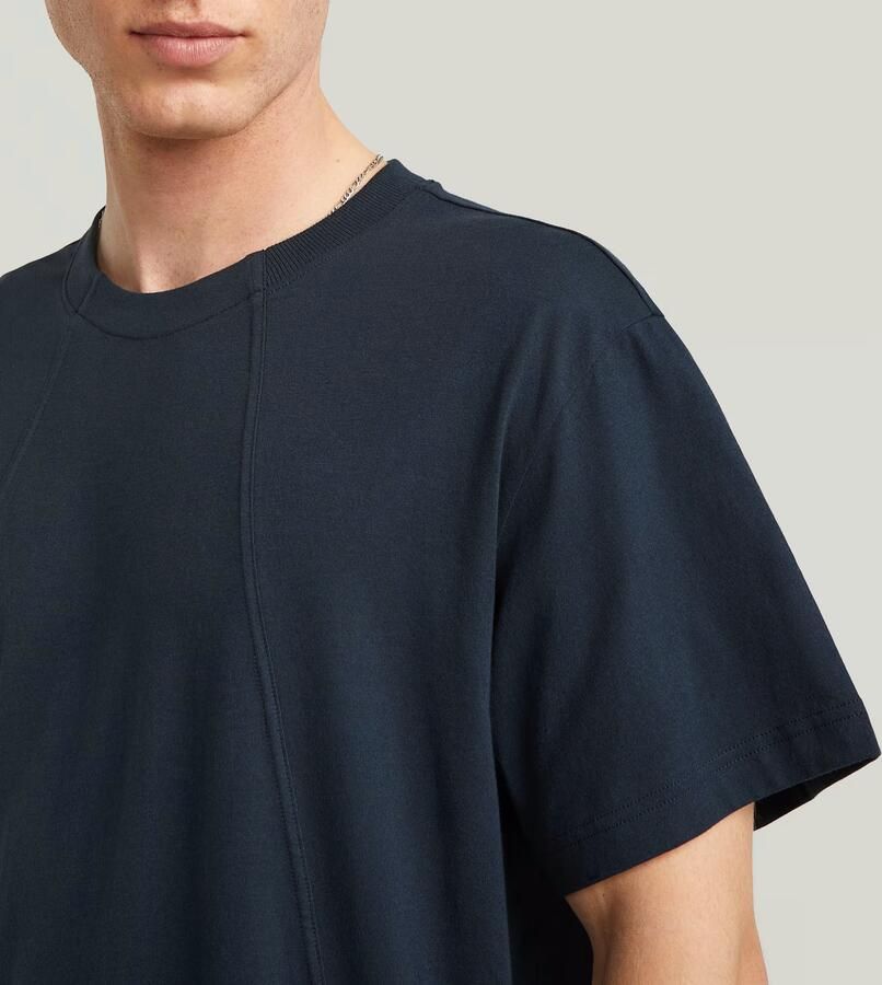G-Star RAW A Line Loose T-Shirt Donkerblauw Heren - Foto 3