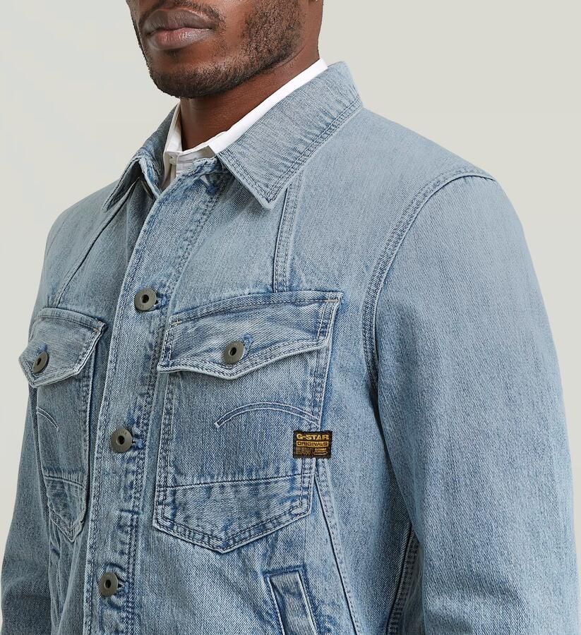 G-Star RAW A-Line Slim Denim Jack Anders Heren - Foto 3