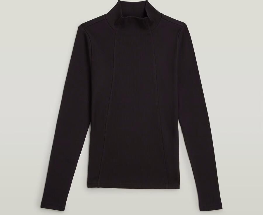 G-Star RAW A-Line Slim Mock T-shirt Zwart Dames - Foto 3